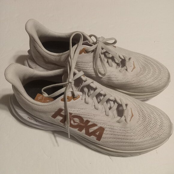 Hoka One One Women's Mach 5 Running Shoes White Copper 1127894 WCPP Size 11B - Picture 1 of 9